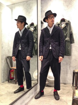 「Johnbull Private labo（ジョンブルプライベートラボ）のアイテム（その他）」を使った、tatさん（メンズ・173cm）の秋コーディネート