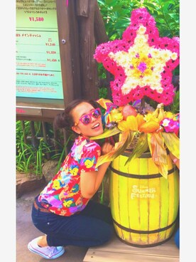 「CONVERSE（コンバース）のconverse（コンバース） ALL STAR OX（オールスターOX）（スニーカー）」を使った、marinaさん（レディース・165cm）の夏コーディネート