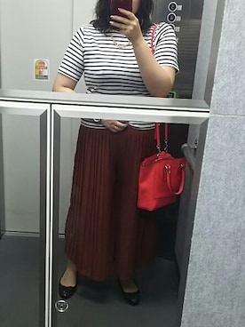「アイテム（バレエシューズ）」を使った、ayako.oさん（レディース・157cm・20代）の秋コーディネート