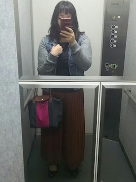「アイテム（バレエシューズ）」を使った、ayako.oさん（レディース・157cm・20代）の秋コーディネート