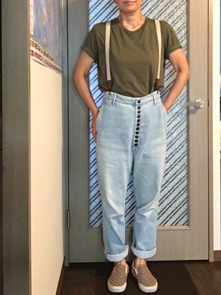 ピエロデニムパンツ【kapitalコラボ】を使った人気ファッション 