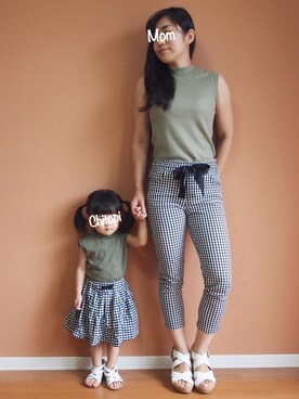 「RAY CASSIN（レイカズン）のアイテム」を使った、ka_and_chさん（キッズ・80cm）の夏コーディネート