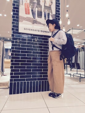 「SEVENDAYS=SUNDAY（セブンデイズサンデイ）のアイテム（財布/小物）」を使った、7DS広島祇園店さん（レディース・150cm）の冬コーディネート