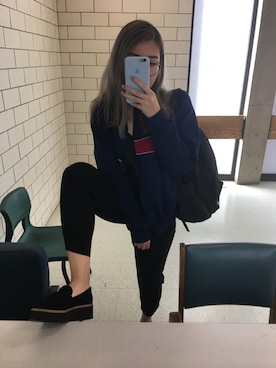 「SPALDING（スポルディング）のアイテム」を使った、isabelleさん（レディース・170cm）の秋コーディネート