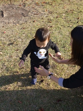 「SPACE（スペース）のアイテム」を使った、あおさん（キッズ・70cm）の秋コーディネート