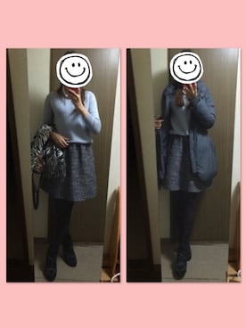 「ポニーテール」｜「アイテム（ブーティ）」を使った、りんりんさん（レディース・167cm）の冬コーディネート