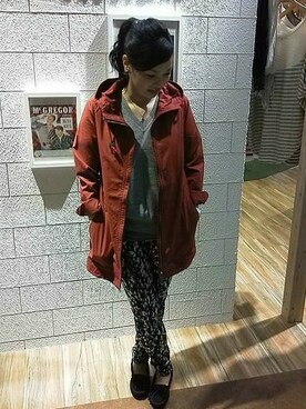 「McGREGOR CLASSIC（マックレガークラシック）のアイテム（ジャケット/アウター）」を使った、ERINAさん（レディース・161cm）の秋コーディネート