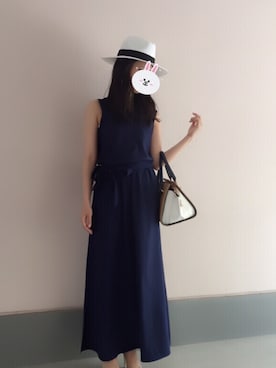 「EGOIST（エゴイスト）のアイテム（ワンピース）」を使った、aicさん（レディース・160cm）の夏コーディネート