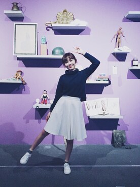 「mooncat（mooncat）のアイテム」を使った、MOONCATさん（レディース・163cm）の冬コーディネート