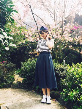 「mooncat（mooncat）のアイテム」を使った、MOONCATさん（レディース・163cm）の春コーディネート