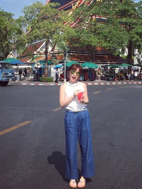 「mooncat（mooncat）のアイテム」を使った、MOONCATさん（レディース・161cm）の春コーディネート