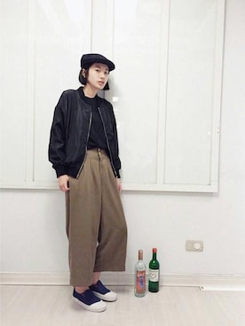 「mooncat（mooncat）のアイテム」を使った、MOONCATさん（レディース・163cm）の春コーディネート