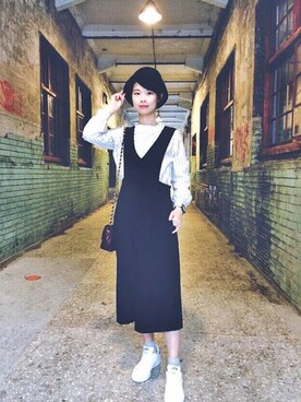 「mooncat（mooncat）のアイテム」を使った、MOONCATさん（レディース・163cm）の春コーディネート