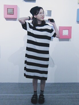 「mooncat（mooncat）のアイテム」を使った、MOONCATさん（レディース・163cm）の春コーディネート