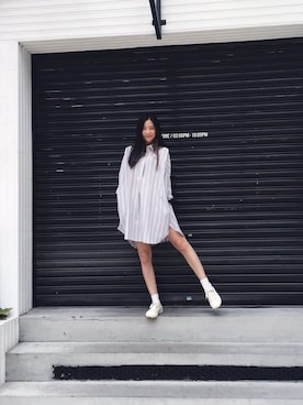 「mooncat（mooncat）のアイテム」を使った、MOONCATさん（レディース・164cm）の夏コーディネート