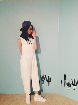 「mooncat（mooncat）のアイテム」を使った、MOONCATさん（レディース・172cm）の夏コーディネート