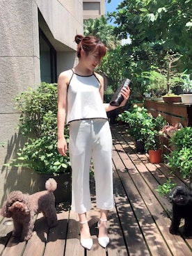 「mooncat（mooncat）のアイテム」を使った、MOONCATさん（レディース・160cm）の夏コーディネート