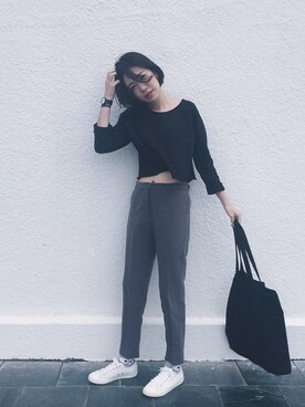 「mooncat（mooncat）のアイテム」を使った、MOONCATさん（レディース・163cm）の秋コーディネート