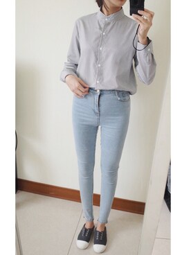 「mooncat（mooncat）のアイテム」を使った、MOONCATさん（レディース・163cm）の春コーディネート