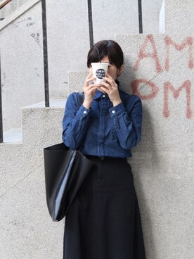 「mooncat（mooncat）のアイテム」を使った、MOONCATさん（レディース・159cm）の春コーディネート