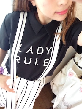 「EMODA（エモダ）のアイテム（ポロシャツ）」を使った、tarosさん（レディース・153cm）の秋コーディネート