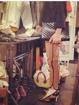 「Yves Saint Laurent（イヴサンローラン）のアイテム（バッグ）」を使った、ticogさん（レディース・157cm）の春コーディネート