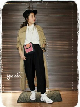 「SMADDY（スマディー）のアイテム」を使った、yuniさん（レディース・155cm）の冬コーディネート