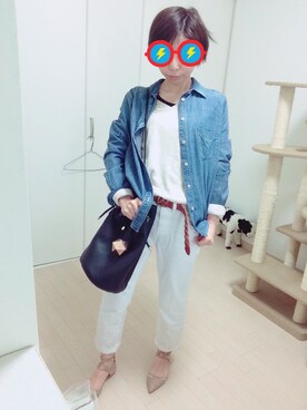 「ZARA（ザラ）のアイテム（パンプス、ベージュ系）」を使った、Piiccaさん（レディース・154cm）の冬コーディネート