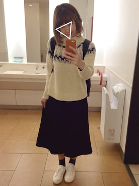 「アイテム（ムートンコート）」を使った、t s u u ＊さん（レディース・158cm・20代）の冬コーディネート