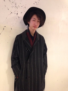 「YANTOR（ヤントル）のアイテム（その他アウター）」を使った、水野英雄さん（メンズ・176cm）の秋コーディネート