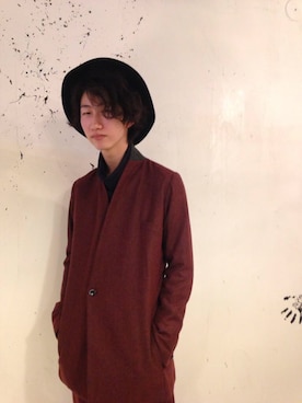 「YANTOR（ヤントル）のアイテム（ジャケット/アウター）」を使った、水野英雄さん（メンズ・176cm）の秋コーディネート