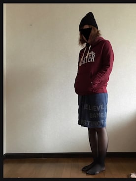 「rough（ラフ）のアイテム（スカート）」を使った、miiiyさん（レディース・152cm）の秋コーディネート