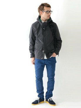 「URBAN RESEARCH（アーバンリサーチ）のアイテム（マウンテンパーカー）」を使った、yukihigashiuraさん（メンズ・170cm）の春コーディネート