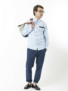 「URBAN RESEARCH（アーバンリサーチ）のアイテム（その他シューズ）」を使った、yukihigashiuraさん（メンズ・172cm）の春コーディネート