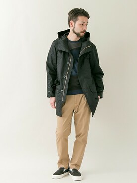 「URBAN RESEARCH（アーバンリサーチ）のアイテム（マウンテンパーカー）」を使った、yukihigashiuraさん（メンズ・172cm）の冬コーディネート