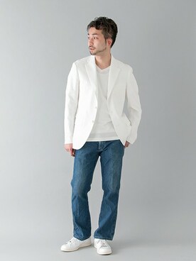 「URBAN RESEARCH（アーバンリサーチ）のアイテム（スニーカー）」を使った、yukihigashiuraさん（メンズ・172cm）の春コーディネート