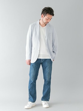 「URBAN RESEARCH（アーバンリサーチ）のアイテム（スニーカー）」を使った、yukihigashiuraさん（メンズ・172cm）の春コーディネート