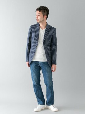 「URBAN RESEARCH（アーバンリサーチ）のアイテム（スニーカー）」を使った、yukihigashiuraさん（メンズ・172cm）の春コーディネート