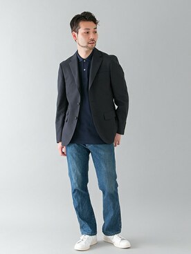 「URBAN RESEARCH（アーバンリサーチ）のアイテム（スニーカー）」を使った、yukihigashiuraさん（メンズ・172cm）の春コーディネート