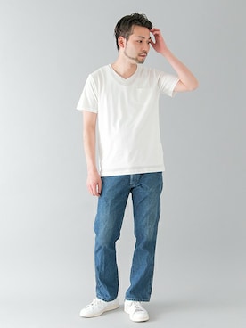 「URBAN RESEARCH（アーバンリサーチ）のアイテム（スニーカー）」を使った、yukihigashiuraさん（メンズ・172cm）の春コーディネート