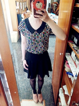 「MEIER.Q（マイヤーキュー）のアイテム（その他）」を使った、HsiaoJouさん（レディース・161cm）の夏コーディネート
