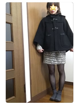 「And A（アンドエー）のアイテム（ピーコート）」を使った、ＫiMuさん（レディース・160cm）の冬コーディネート