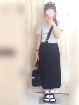 「IamI in fact…」｜「アイテム（アクセサリー）」を使った、KORO☺︎さん（レディース・152cm）の夏コーディネート