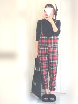 「アイテム（ピアス（片耳用）、グレー系）」を使った、KORO☺︎さん（レディース・152cm）の秋コーディネート