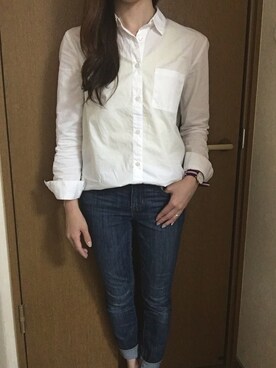 「アイテム（アナログ腕時計、ピンク系）」を使った、♡ＡＩ♡さん（レディース・150cm）の春コーディネート