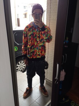 「SWAGGER（スワッガー）のアイテム（パーカー）」を使った、FULLMoon1212!さん（メンズ・173cm）の秋コーディネート