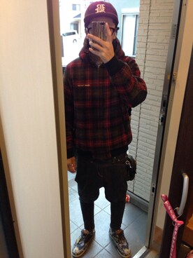 「Back Channel（バックチャンネル）のアイテム（ブルゾン）」を使った、FULLMoon1212!さん（メンズ・173cm）の冬コーディネート