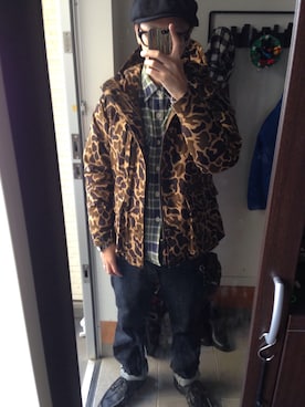 「COOTIE PRODUCTIONS（クーティープロダクションズ）のアイテム（ダウンジャケット/コート）」を使った、FULLMoon1212!さん（メンズ・173cm）の冬コーディネート