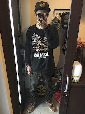 「WU-TANG（ウータン）のアイテム」を使った、FULLMoon1212!さん（メンズ・183cm）の夏コーディネート
