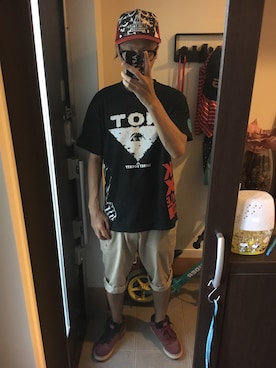 「Hex Anti Style（ヘックスアンチスタイル）のアイテム」を使った、FULLMoon1212!さん（メンズ・183cm）の夏コーディネート